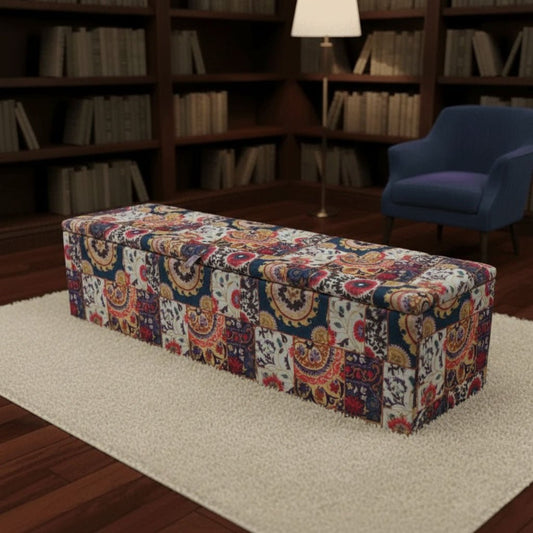 Bespoke Upholstered Living Room Bench Chesterfield Buttoned - ISTOOLS