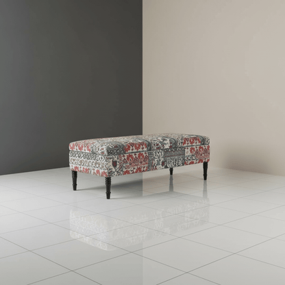 Bespoke Upholstered Rectangular Lounge Bench Contemporary Pattern - ISTOOLS