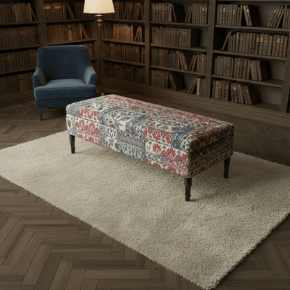 Bespoke Upholstered Rectangular Lounge Bench Contemporary Pattern - ISTOOLS