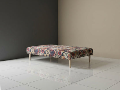 Bespoke Upholstered Rectangular Storage Bench Artistic Motif - ISTOOLS