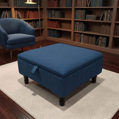BESPOKE UPHOLSTERED STORAGE BENCH SQUARE COFFEE TABLE - ISTOOLS