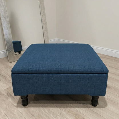 BESPOKE UPHOLSTERED STORAGE BENCH SQUARE COFFEE TABLE - ISTOOLS