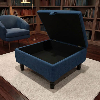 BESPOKE UPHOLSTERED STORAGE BENCH SQUARE COFFEE TABLE - ISTOOLS