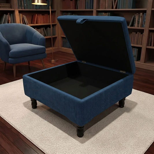 BESPOKE UPHOLSTERED STORAGE BENCH SQUARE COFFEE TABLE - ISTOOLS