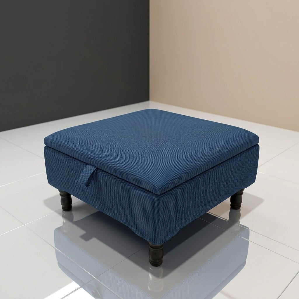 BESPOKE UPHOLSTERED STORAGE BENCH SQUARE COFFEE TABLE - ISTOOLS