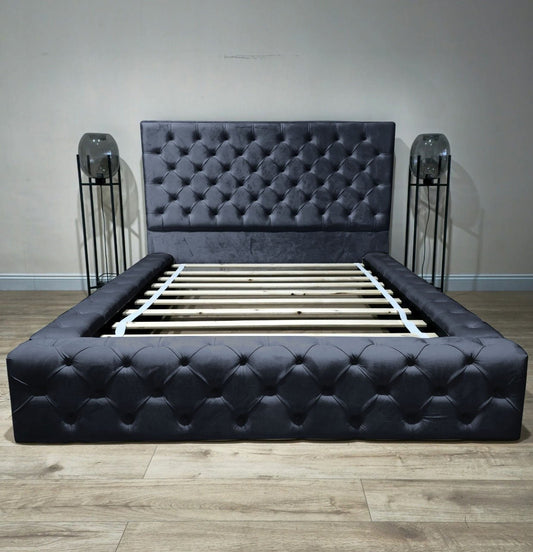 Black bose bed chesterfield tufted matching buttons - ISTOOLS