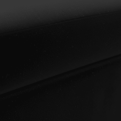 Black Elegant Solid Hue Rectangular Storage Footstool UK Made - ISTOOLS