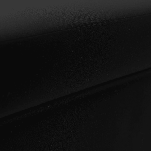 Black Elegant Solid Hue Rectangular Storage Footstool UK Made - ISTOOLS