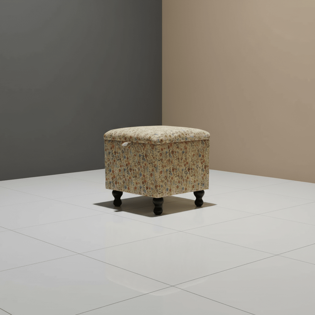 Black Small Storage Ottoman – Multi - Purpose Coffee Table, Footstool & Side Table - ISTOOLS