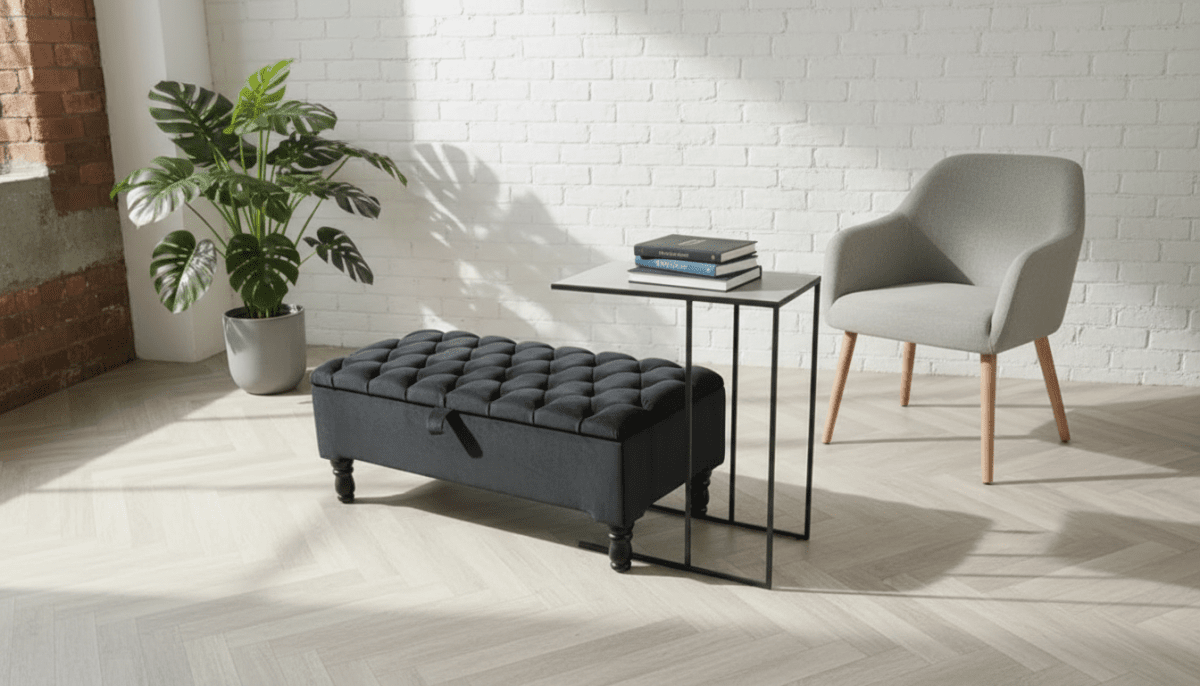 Black Steel Side Table Coffee Table – Modern Sturdy UK Delivery - ISTOOLS
