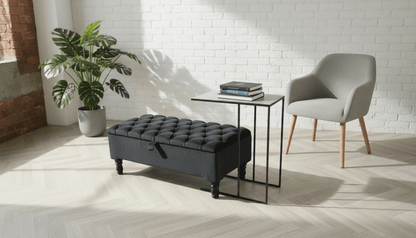 Black Steel Side Table Coffee Table – Modern Sturdy UK Delivery - ISTOOLS