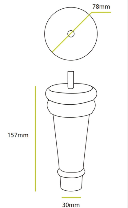 Black tall wedge legs - ISTOOLS