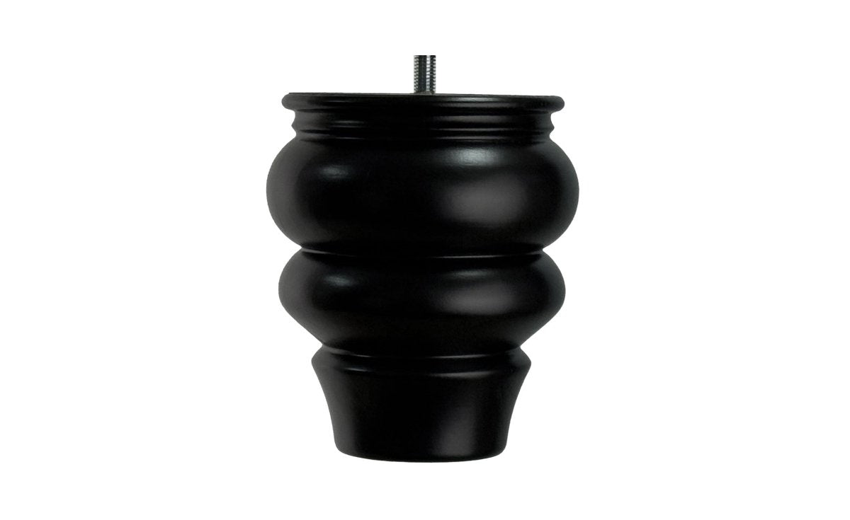 Black Wooden Bun Foot - ISTOOLS