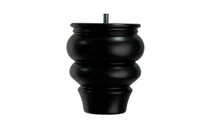 Black Wooden Bun Foot - ISTOOLS