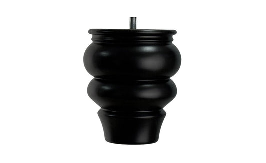 Black Wooden Bun Foot - ISTOOLS