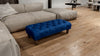 Blue Chesterfield Footstool | Velvet matching Buttoned Coffee Table