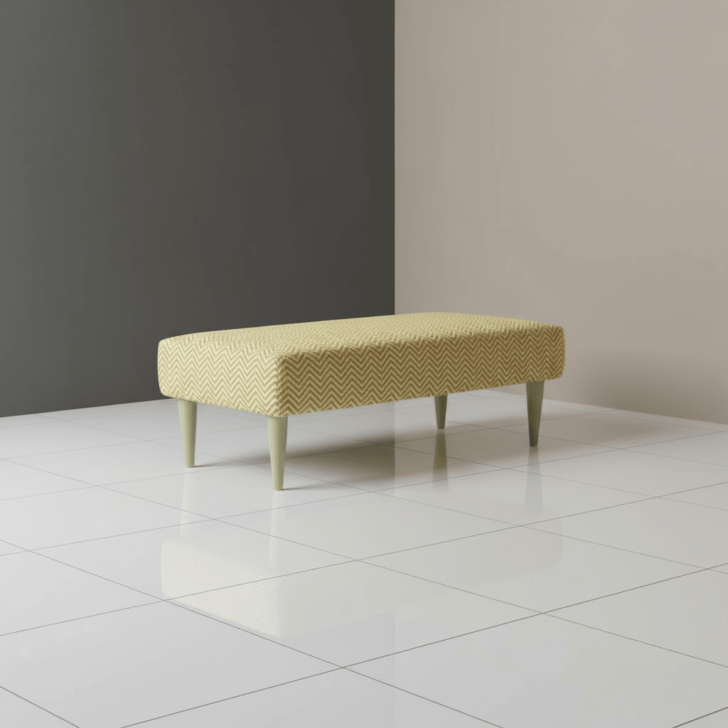 Boho Chic Rectangular Footstool – Vibrant Designer Pattern Upholstered Bench | istols UK - ISTOOLS