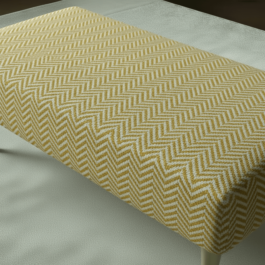 Boho Chic Rectangular Footstool – Vibrant Designer Pattern Upholstered Bench | istols UK - ISTOOLS
