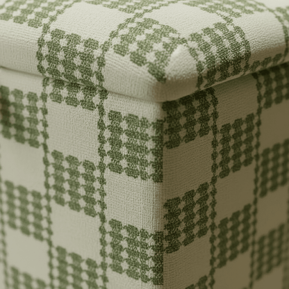 Boho Chic Square Footstool – Handcrafted UK Storage Ottoman with Designer Pattern - ISTOOLS
