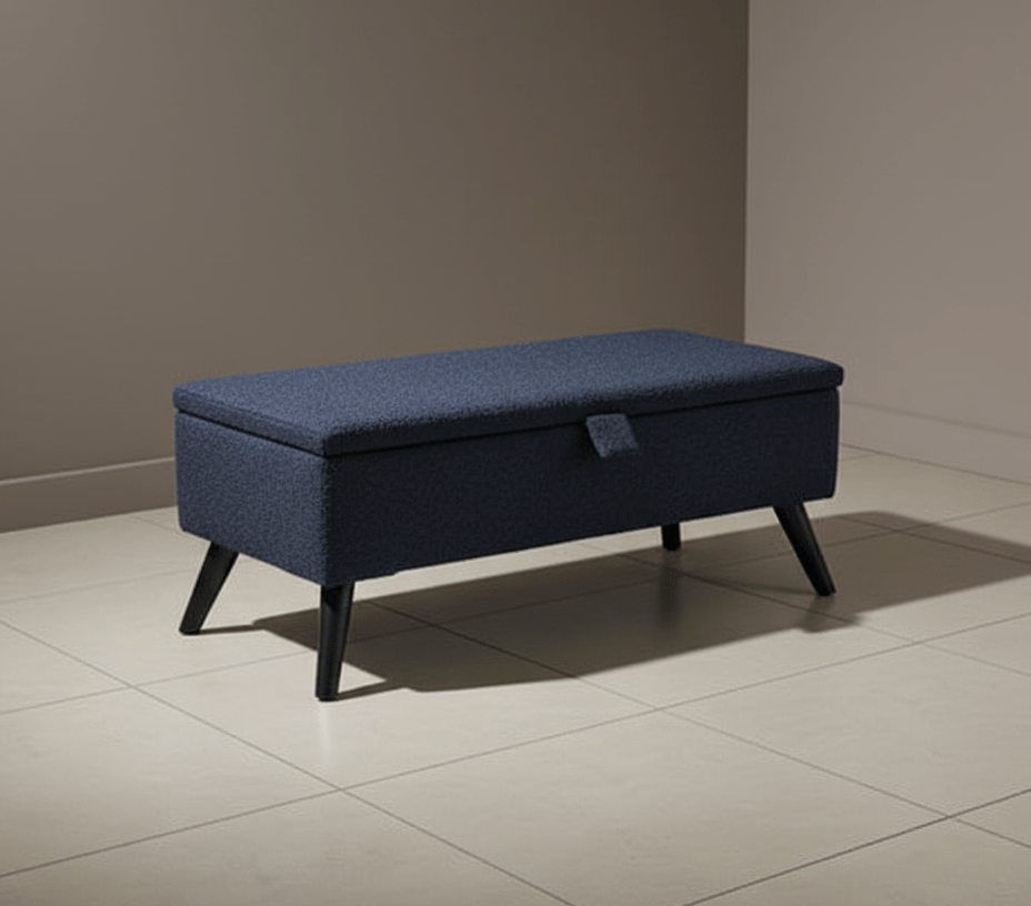 Living room bouclé storage bench UK – stylish seating and storage - ISTOOLS