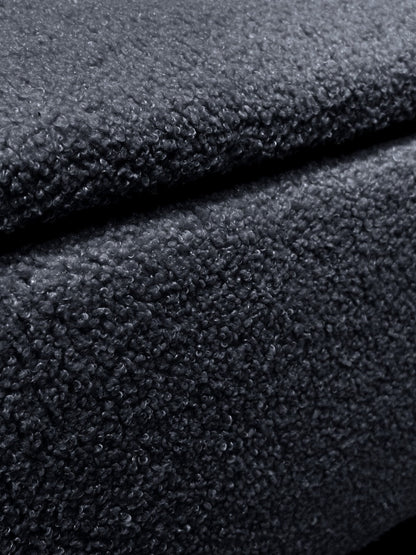 Boucle fabric Plain Ottoman Storage Bench | Ottoman Bench - ISTOOLS