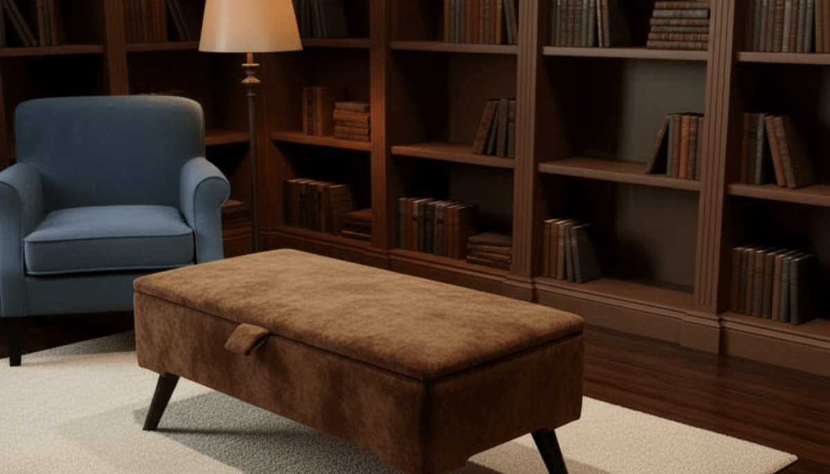 Boucle Teddy Storage Ottoman Coffee Table Bench – UK Handmade - ISTOOLS