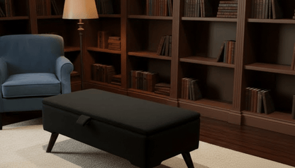 Boucle Teddy Storage Ottoman Coffee Table Bench – UK Handmade - ISTOOLS