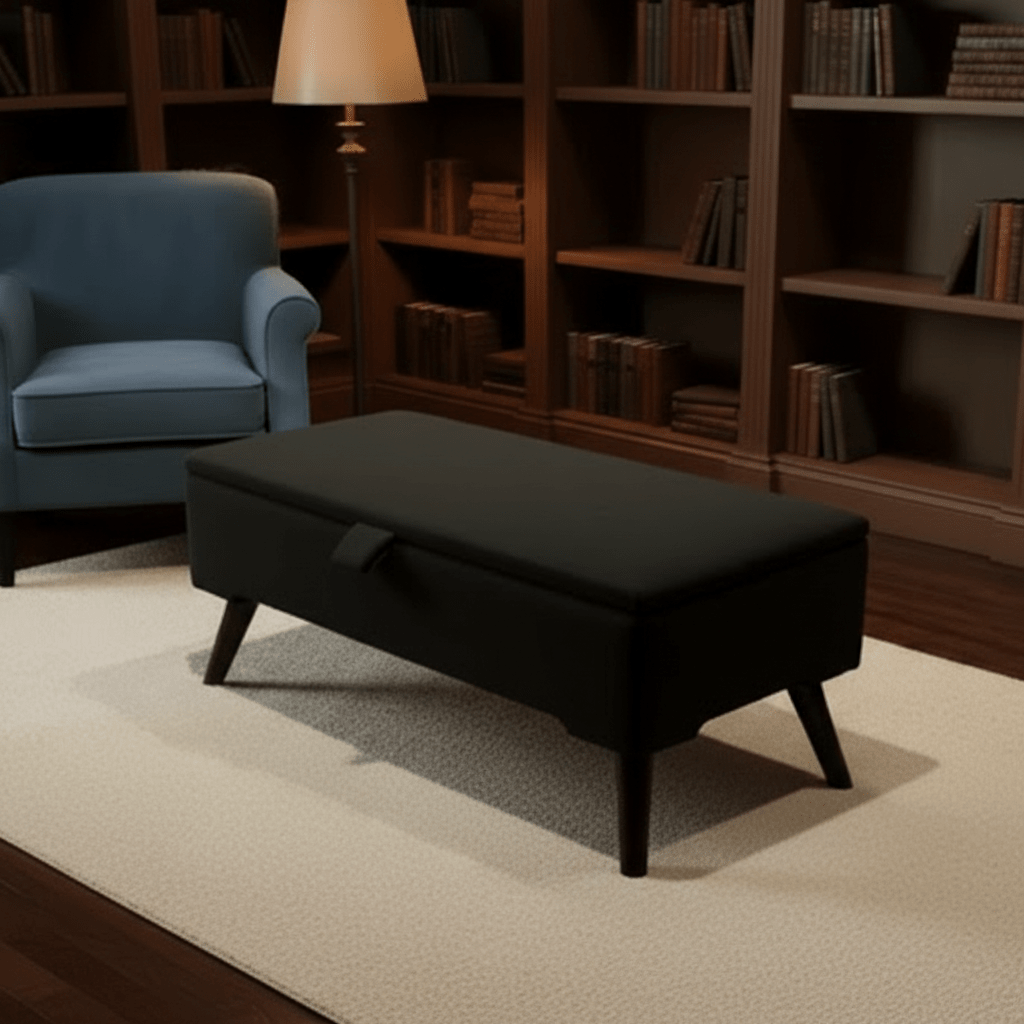 Boucle Teddy Storage Ottoman Coffee Table Bench – UK Handmade - ISTOOLS