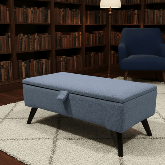 Boucle Teddy Storage Ottoman Coffee Table Bench – UK Handmade - ISTOOLS