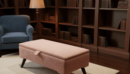 Boucle Teddy Storage Ottoman Coffee Table Bench – UK Handmade - ISTOOLS