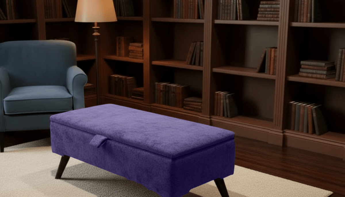 Boucle Teddy Storage Ottoman Coffee Table Bench – UK Handmade - ISTOOLS