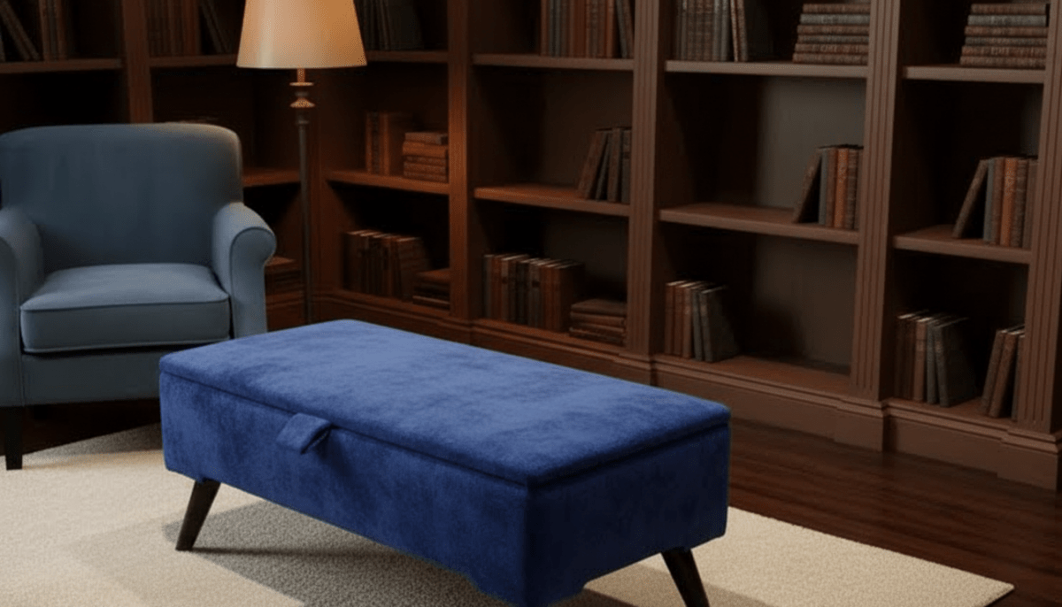 Boucle Teddy Storage Ottoman Coffee Table Bench – UK Handmade - ISTOOLS