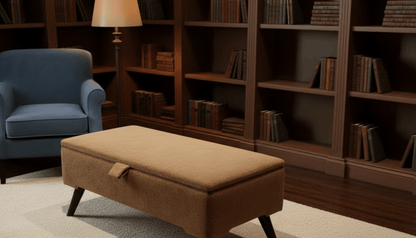 Boucle Teddy Storage Ottoman Coffee Table Bench – UK Handmade - ISTOOLS