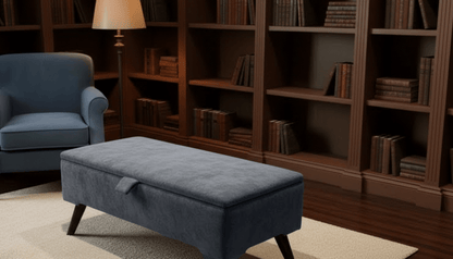 Boucle Teddy Storage Ottoman Coffee Table Bench – UK Handmade - ISTOOLS