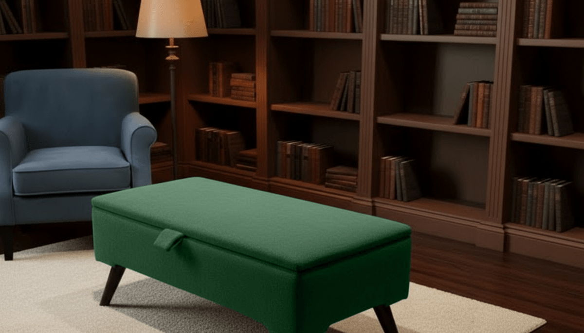 Boucle Teddy Storage Ottoman Coffee Table Bench – UK Handmade - ISTOOLS