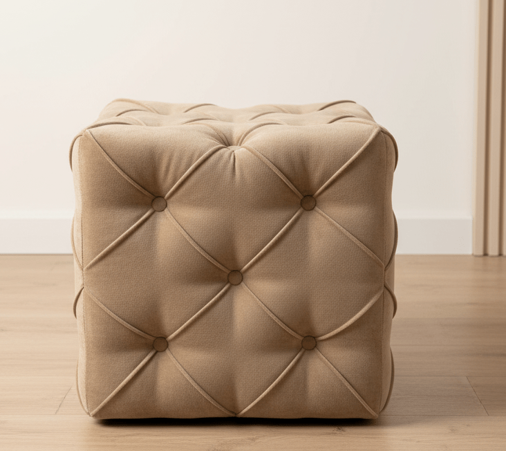 Multi-functional brown cube coffee table with deep storage - ISTOOLS