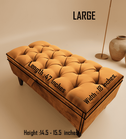 BURNT ORANGE | POUFFE | FOOTSTOOL | STORAGE OTTOMAN - ISTOOLS