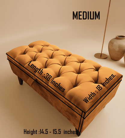 BURNT ORANGE | POUFFE | FOOTSTOOL | STORAGE OTTOMAN - ISTOOLS