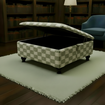 Walk-in Wardrobe Central Ottoman – High-End Storage & Seating | Luxury Designer Furniture UK