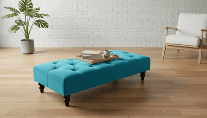 Chesterfield Velvet Storage Ottoman – Luxury British Handmade Footstool Pouffe - ISTOOLS