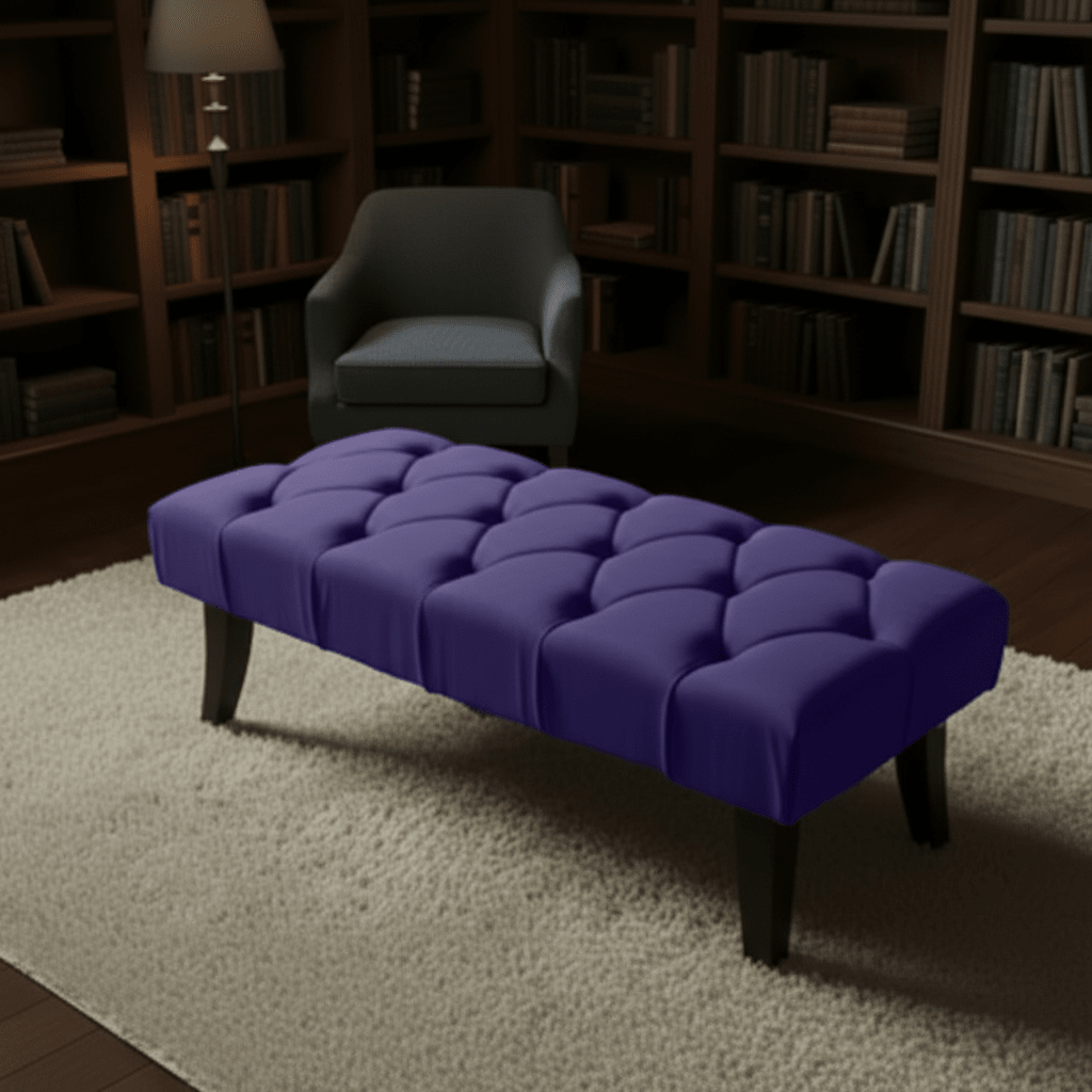 Chesterfield Velvet Storage Ottoman – Luxury British Handmade Footstool Pouffe - ISTOOLS