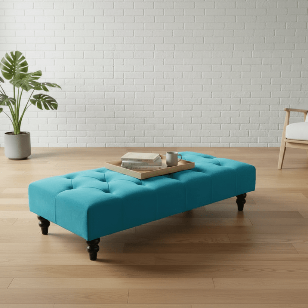 Chesterfield Velvet Storage Ottoman – Luxury British Handmade Footstool Pouffe - ISTOOLS