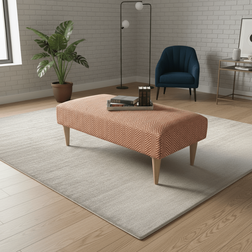 Chic Decorative Seating Ottoman Bench – Stylish Non - Storage Footstool for Master Bedrooms - ISTOOLS