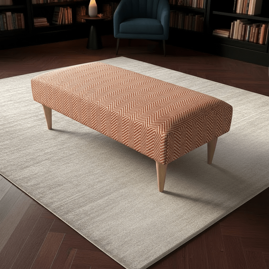 Chic Decorative Seating Ottoman Bench – Stylish Non - Storage Footstool for Master Bedrooms - ISTOOLS
