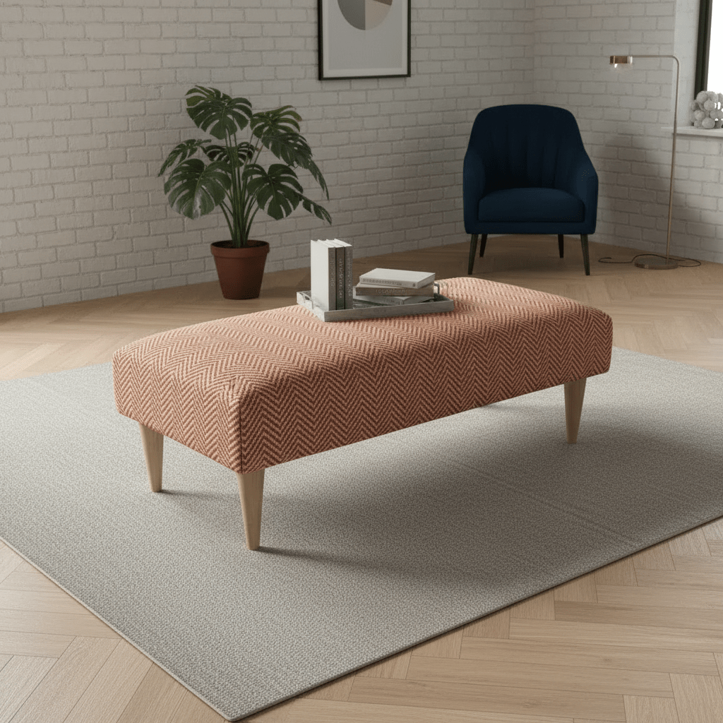 Chic Decorative Seating Ottoman Bench – Stylish Non - Storage Footstool for Master Bedrooms - ISTOOLS