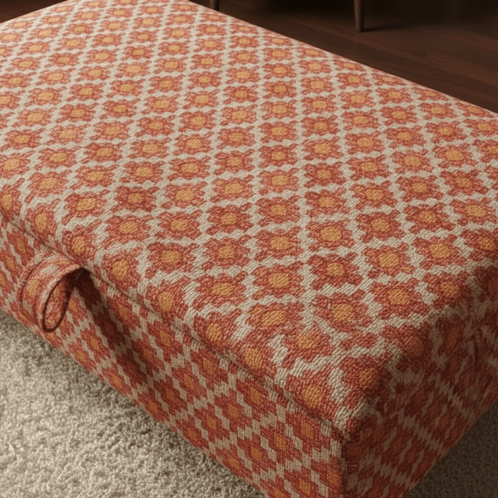 Chic Interior Decor Piece Storage Ottoman – Multi - Purpose Footstool & Seat with Hidden Storage - ISTOOLS