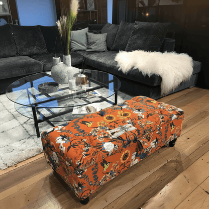 Classic Rectangle Lounge Bench Deep Button Design bec - ISTOOLS