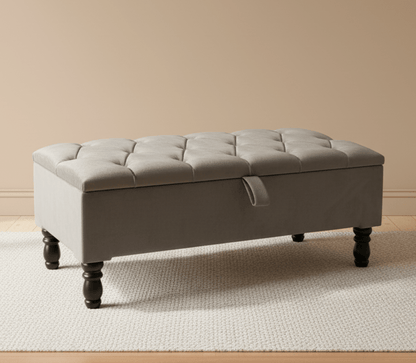 Multi-functional storage ottoman bench perfect for UK flats and small spaces - ISTOOLS