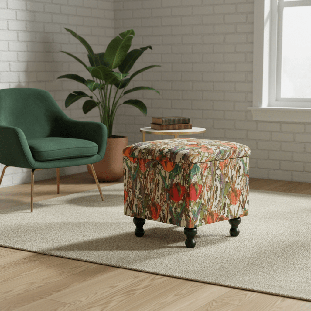 Compact Cube Seating for Guests – Versatile Extra Seat & Storage Ottoman - ISTOOLS