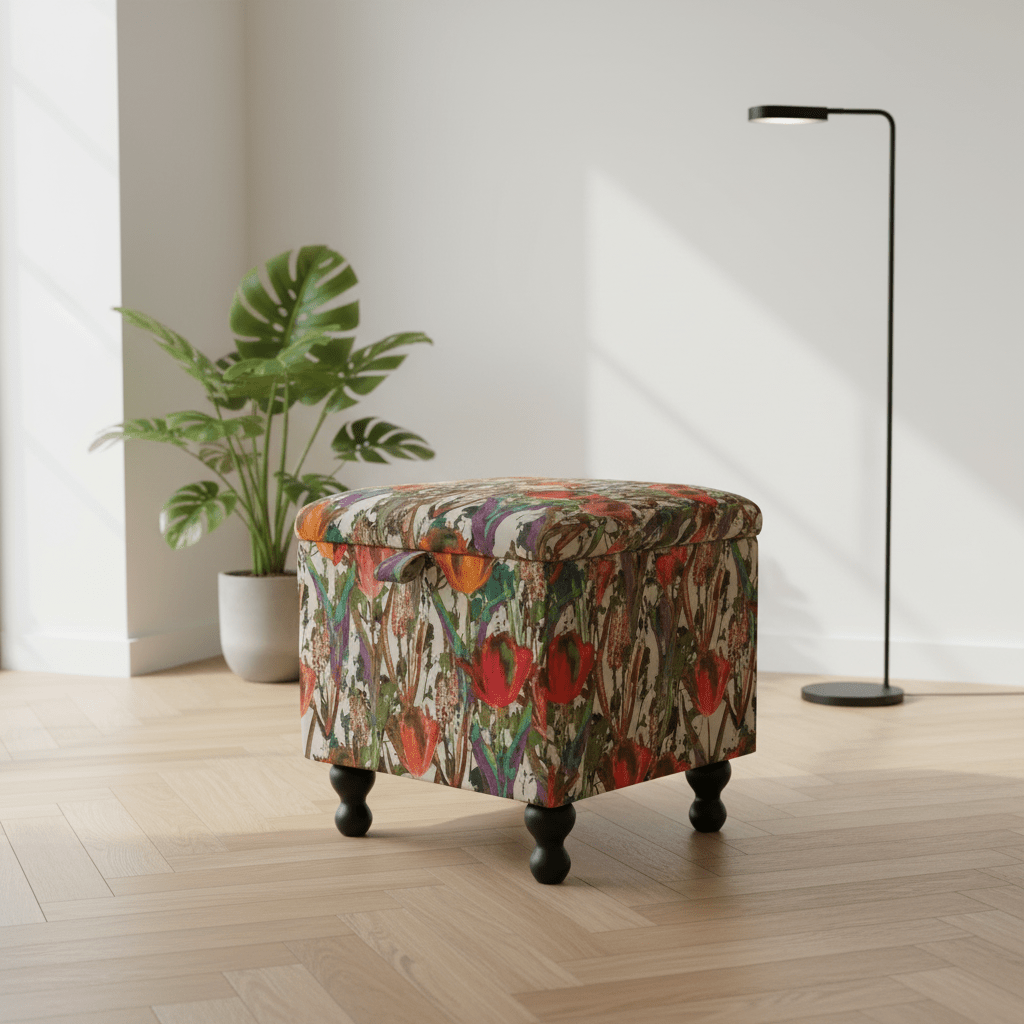 Compact Cube Seating for Guests – Versatile Extra Seat & Storage Ottoman - ISTOOLS